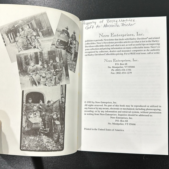 Nero's Price Guide to Harley-Davidson & Motorcycle-Related Memorabilia Book - Picture 3 of 6